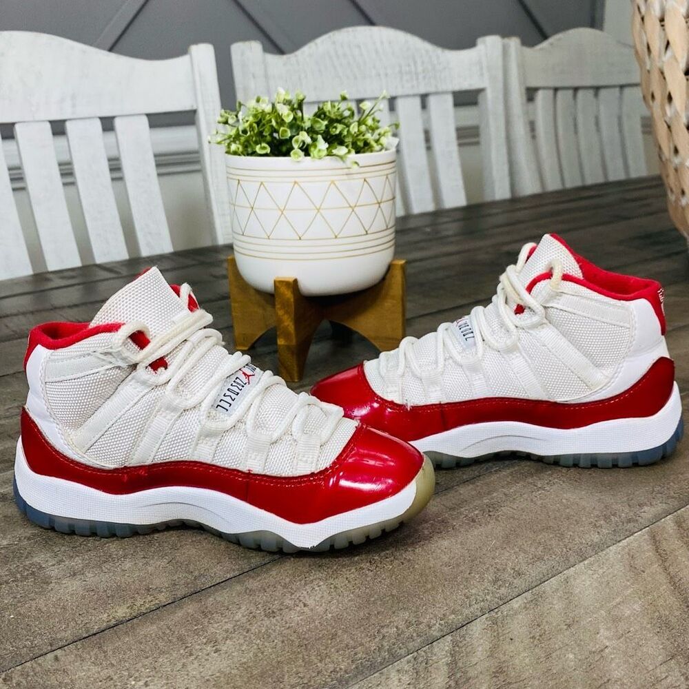 Nike Air Jordan 11 Retro Cherry  Sneakers Size 12C - Picture 5 of 6